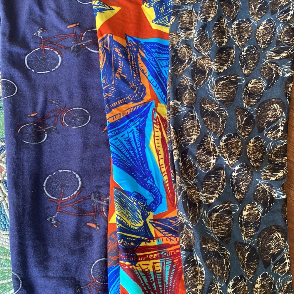 Lularoe Leggings OS Bundle Hipsters Unite